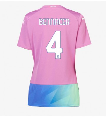 AC Milan Ismael Bennacer #4 Tercera Equipación Mujer 2023-24 Manga Corta